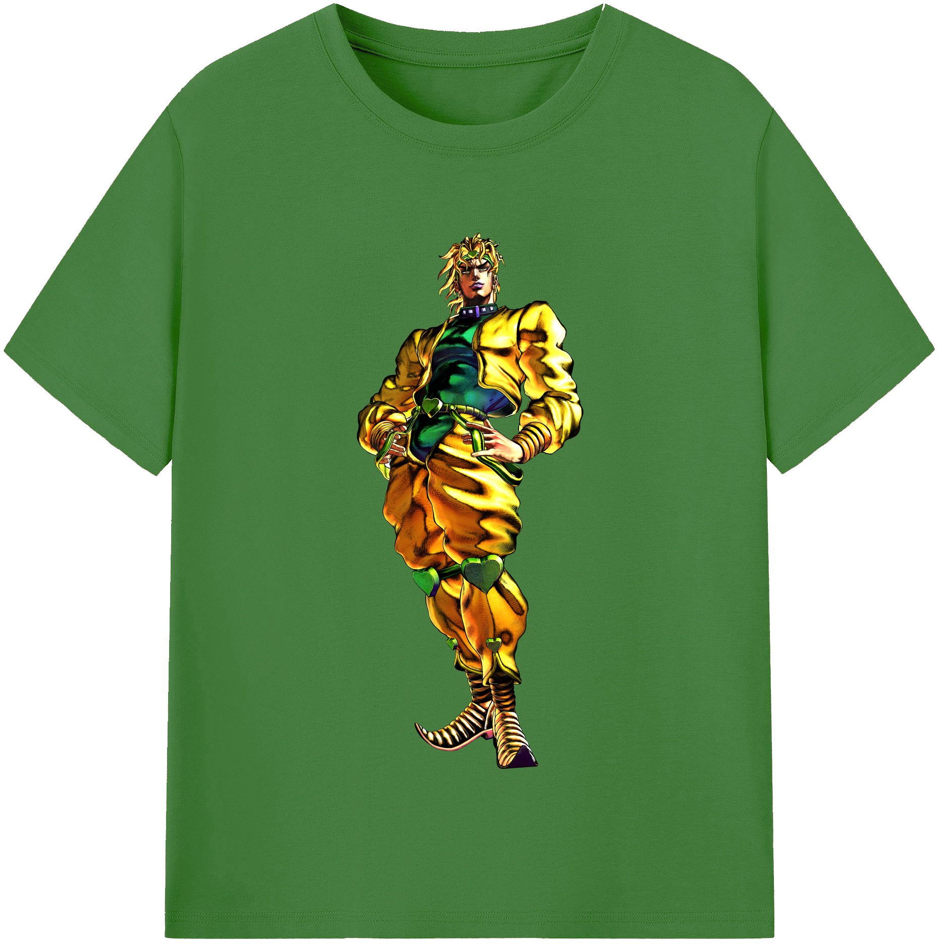 （画像用） ジョジョの奇妙な冒険 ディオ?ブランドー JoJo's Bizarre Adventure Dio Brando レディースカジュアルプリントTシャツ（綿100％）